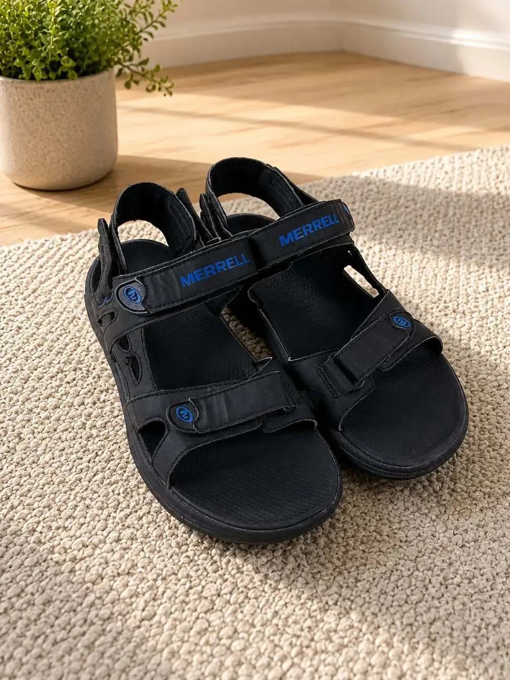 Merrell Cedrus Convert Black Blue Men’s Sport Sandals 9